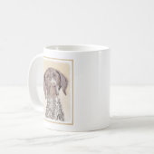 Mug Peinture pointeur germanique - Art original (Devant gauche)