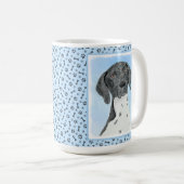 Mug Peinture pointeur germanique - Art original (Devant droit)