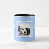 Mug Peinture Portugaise de Chien d'Eau - Art original  (Centre)
