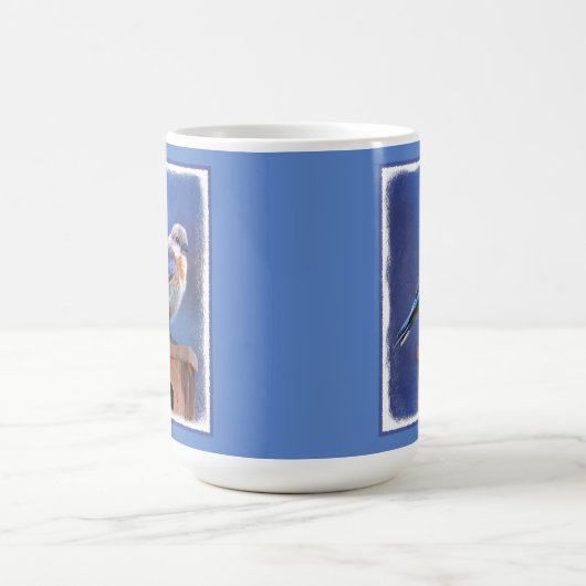 Mug Peinture pour oiseaux bleus (femelle) - Art origin (Centre)