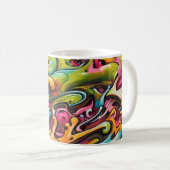 Mug Peinture psychédélique (Devant droit)