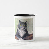 Mug peinture réaliste, chat (Centre)