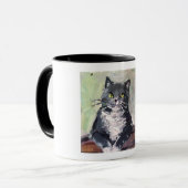 Mug peinture réaliste, chat (Devant gauche)