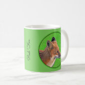 Mug Peinture Red Fox - Art original de la faune (Devant droit)