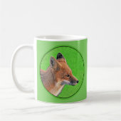 Mug Peinture Red Fox - Art original de la faune (Gauche)