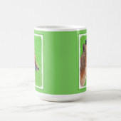 Mug Peinture Red Fox - Art original de la faune (Centre)