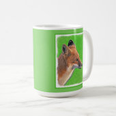 Mug Peinture Red Fox - Art original de la faune (Devant droit)
