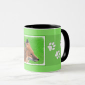 Mug Peinture Red Fox - Art original de la faune (Devant droit)