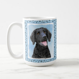 Mug Peinture Retriever recouverte de boue - Art Chien
