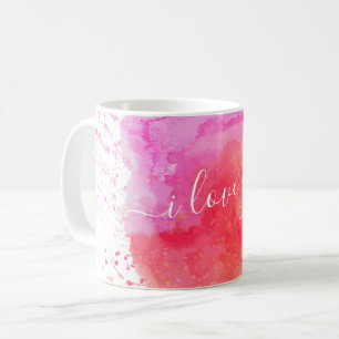 Mug Peinture rose moderne