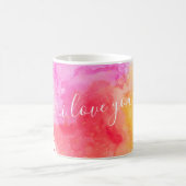 Mug Peinture rose moderne (Centre)