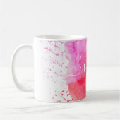 Mug Peinture rose moderne (Gauche)