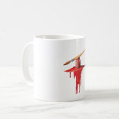 Mug peinture rouge (Devant gauche)