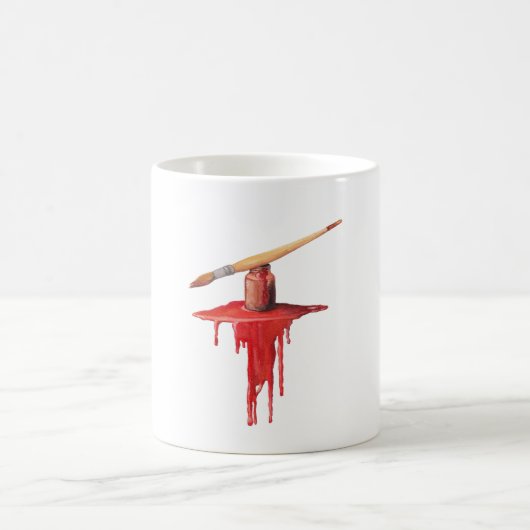 Mug peinture rouge (Centre)