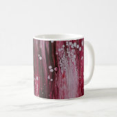 Mug Peinture rouge abstraite (Devant droit)