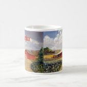 Mug Peinture rouge de beaux-arts de ferme de la (Centre)