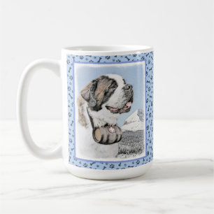 Mug Peinture Saint Bernard - Cute Original Chien Art