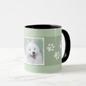 Mug Peinture Samoyed - Cute Original Chien Art (Devant droit)