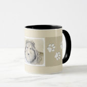 Mug Peinture Shetland Sheepdog - Jolie art original ch (Devant droit)