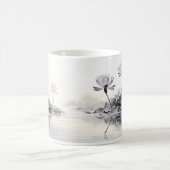 Mug Peinture Simple De Fleur De Lotus (Centre)