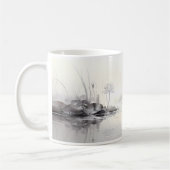 Mug Peinture Simple De Fleur De Lotus (Gauche)