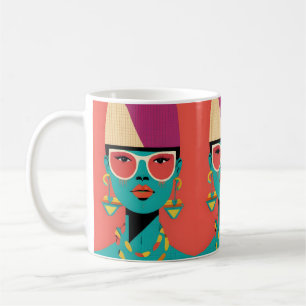 Mug Peinture sur céramique Girl peinte sur céramique
