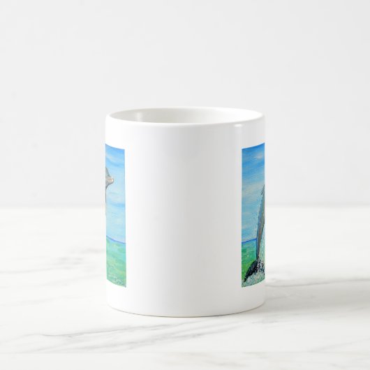 Mug Peinture sur dauphin (Centre)