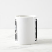 Mug Peinture sur la Chouette neigeuse et la Lune - Art (Centre)