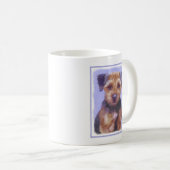 Mug Peinture sur la frontière de Terrier - jolie art o (Devant droit)