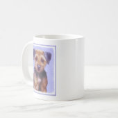 Mug Peinture sur la frontière de Terrier - jolie art o (Devant gauche)