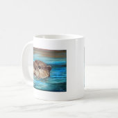 Mug Peinture sur la loutre de rivière (Devant gauche)