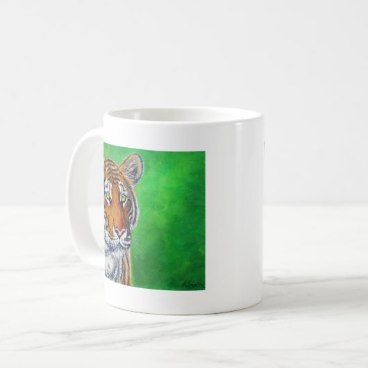 Mug Peinture sur tigre (Devant gauche)