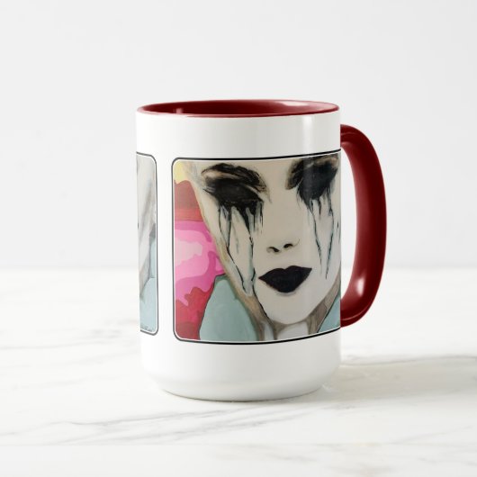 Mug Peinture sur un (Devant droit)