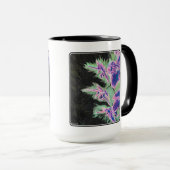 Mug Peinture sur une orchidée tropicale (Devant droit)