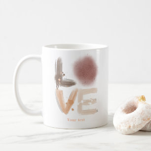 Mug Peinture tendance Splatter Love Design pour style 