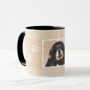 Mug Peinture tibétaine mastiff - Beau art original de
