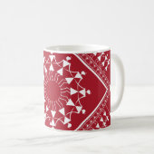 Mug Peinture tribale indienne. Warli Paintingart, indi (Devant droit)