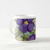 Mug Peinture tropicale pourpre de fleur - multi (Devant gauche)