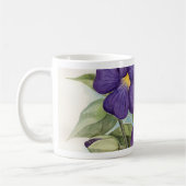 Mug Peinture tropicale pourpre de fleur - multi (Gauche)