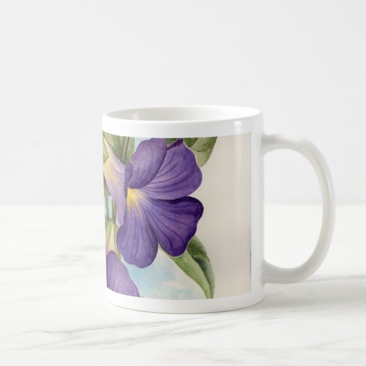 Mug Peinture tropicale pourpre de fleur - multi (Droite)