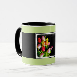Mug Peinture Tulip - Art Fleur original