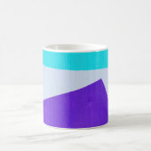 Mug Peinture turquoise, blanche et violette (Centre)