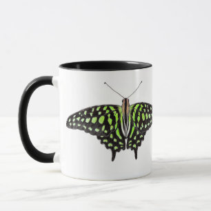 Mug Peinture verte et noire de geai coupé la queue de