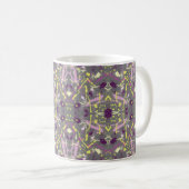 Mug Peinture violette et jaune (Devant droit)
