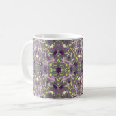 Mug Peinture violette et jaune (Devant gauche)