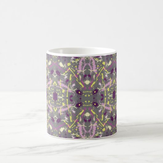 Mug Peinture violette et jaune (Centre)