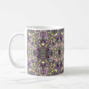 Mug Peinture violette et jaune