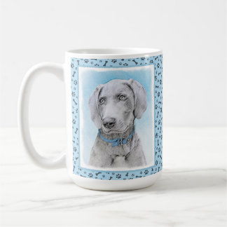 Mug Peinture Weimaraner - Joli art original chien