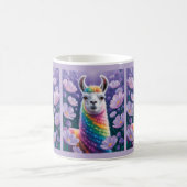 Mug Peinture Whimsical Rainbow Llama (Centre)