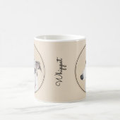 Mug Peinture Whippet - Jolie art original chien (Centre)